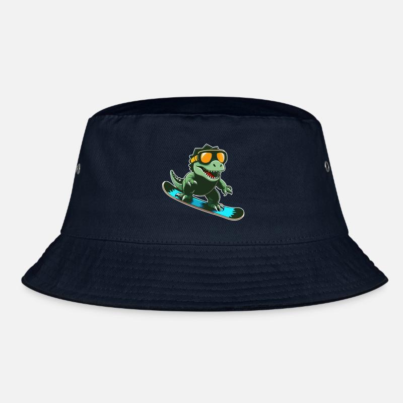 T-Rex Snowboarding Bucket Hat