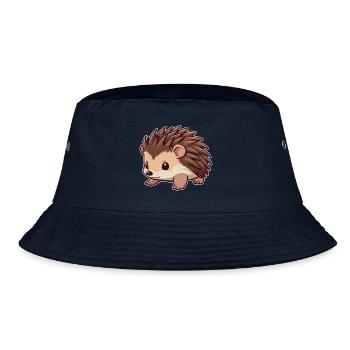 Niedlicher Igel Tier - Bucket Hat - Navy - Vorne