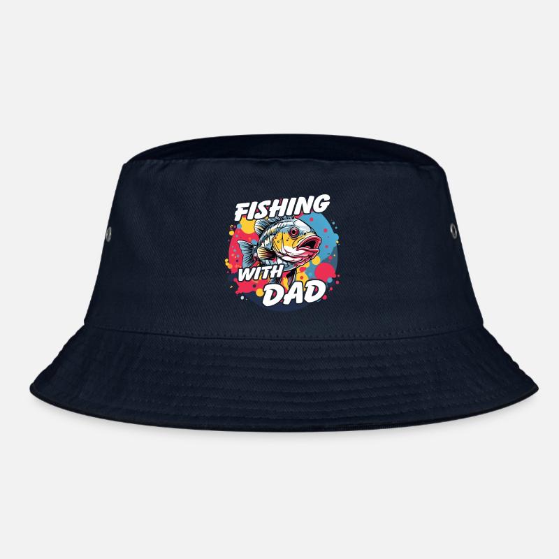 Pêche avec papa avec un design de poisson coloré Bob