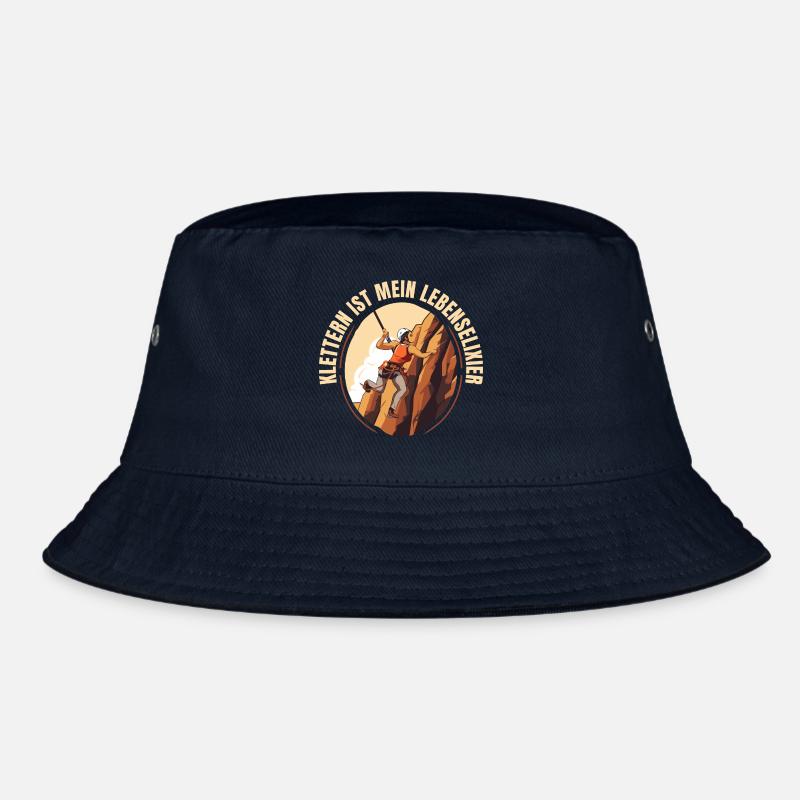 Klettern ist mein Lebenselixier - Bucket Hat - Navy