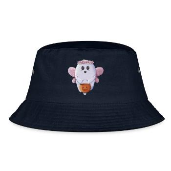 Süßer Geist bereit für Halloween - Bucket Hat - Navy - Vorne