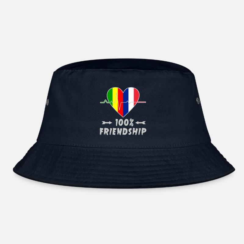 Mali und Frankreich 100% Freundschaft Bucket Hat