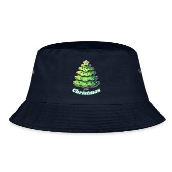 Merry Christmas, ideal für Weihnachten, Hingucker - Bucket Hat - Navy - Vorne