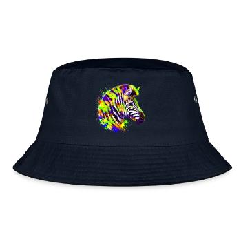 Zebra - Bucket Hat - Navy - Vorne