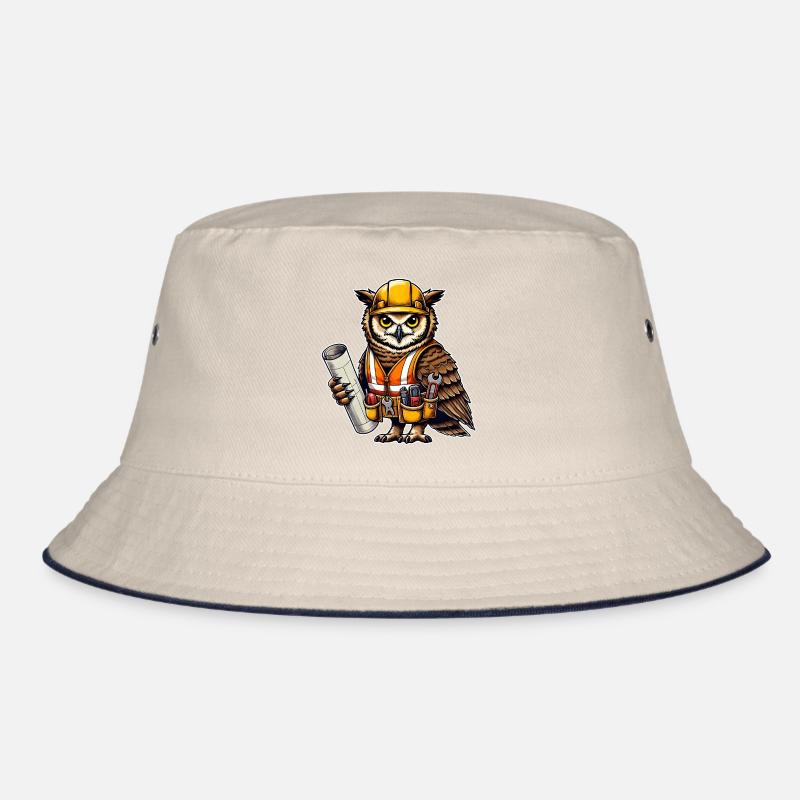 Construction Worker Owl – Clever & Crafty! Bucket Hat