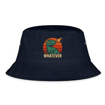 Whatever T-Rex - Bucket Hat - navy - Front