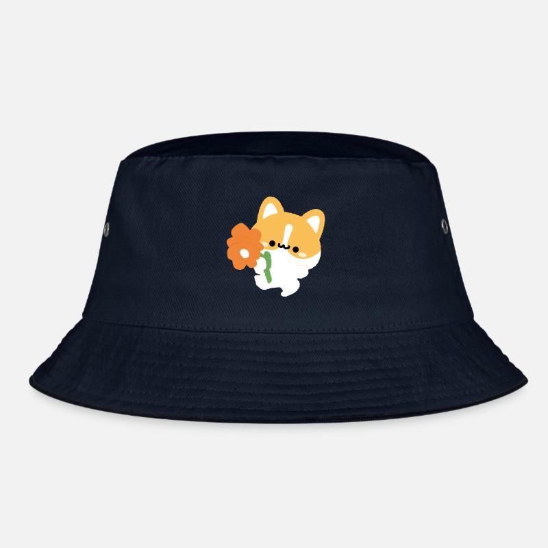 Romantischer Corgi Bucket Hat