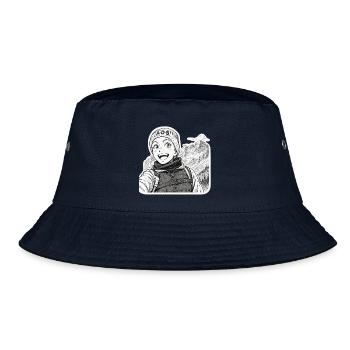 ADS Manga Abenteuer in den Bergen - Bucket Hat - Navy - Vorne