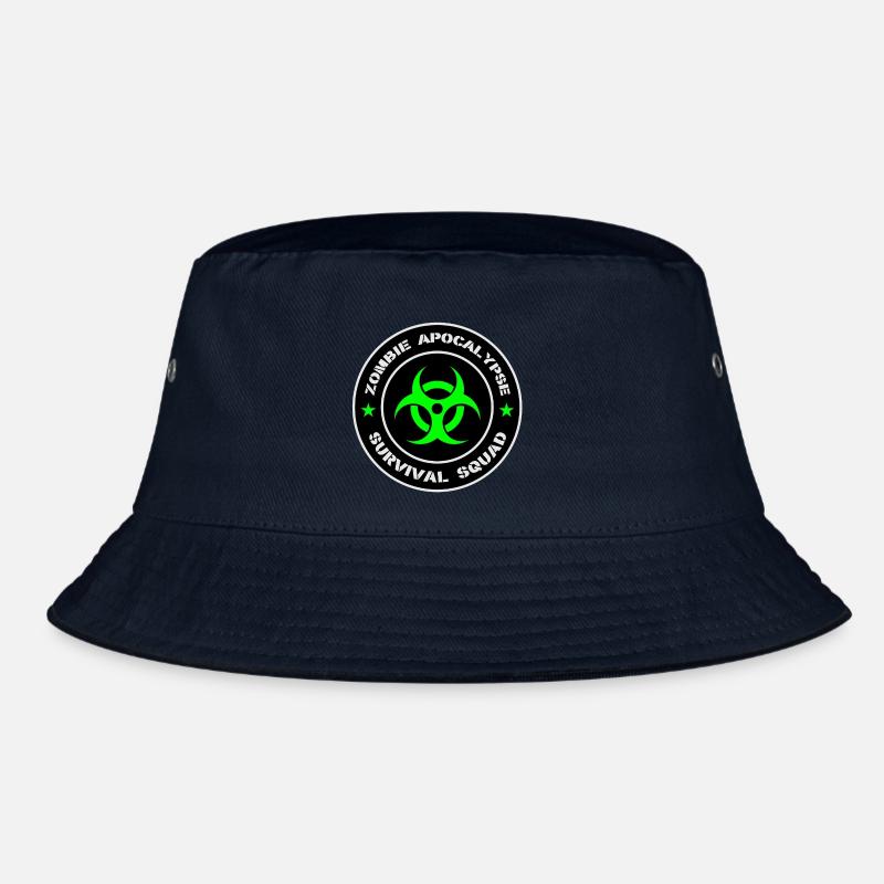 Zombie-Apokalypse-Überlebenstrupp - Bucket Hat - Navy