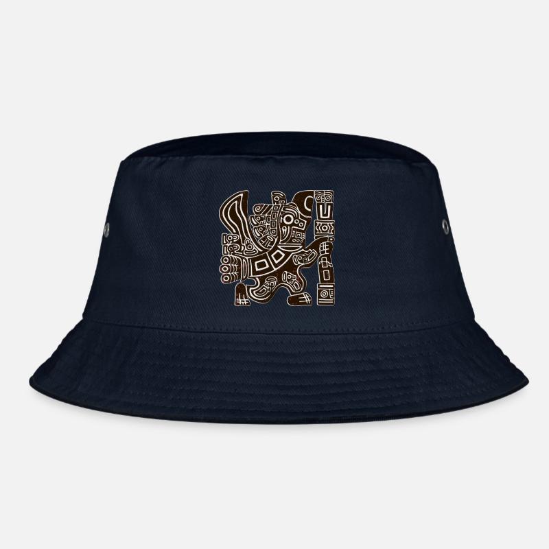 Aztec Eagle Warrior Tribal Ancient Totem Bucket Hat
