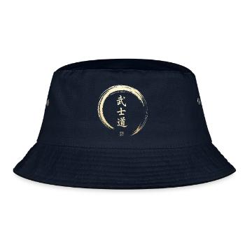 Bushido Enso Samurai-Zeichen - Bucket Hat - Navy - Vorne