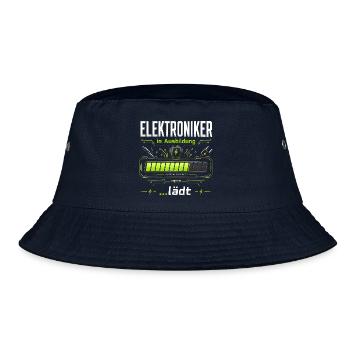 Elektroniker in Ausbildung | System lädt - Bucket Hat - Navy - Vorne