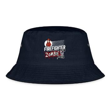 Firefighter by day Zombie by night - Feuerwehrfrau - Bucket Hat - Navy - Vorne
