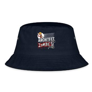 Architect by day Zombie by night - Architekt - Bucket Hat - Navy - Vorne