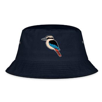 Kookaburra - Lachender Hans - Bucket Hat - Navy - Vorne