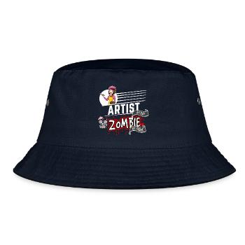 Artist by day Zombie by night - Künstlerin - Bucket Hat - Navy - Vorne