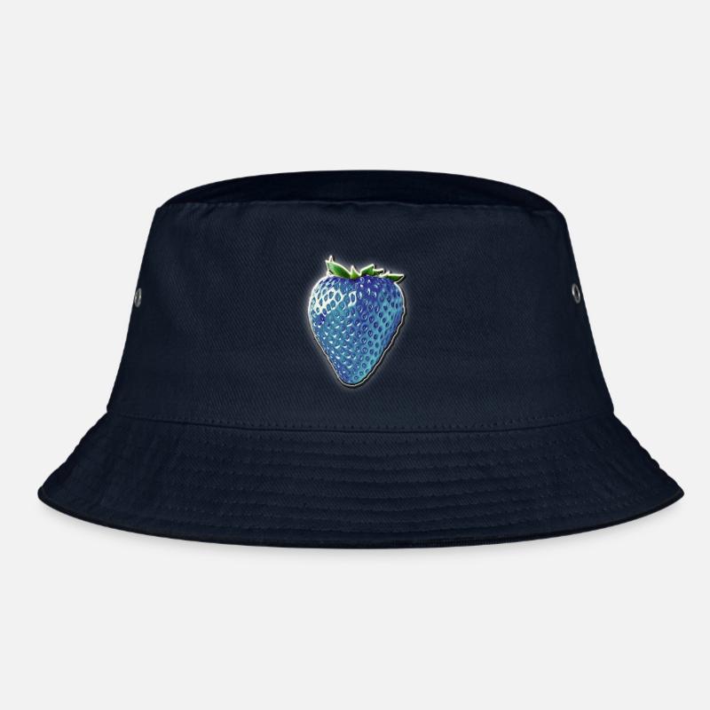 Blue strawberry Bucket Hat