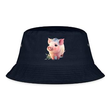 Piglets - Bucket Hat - navy - Front