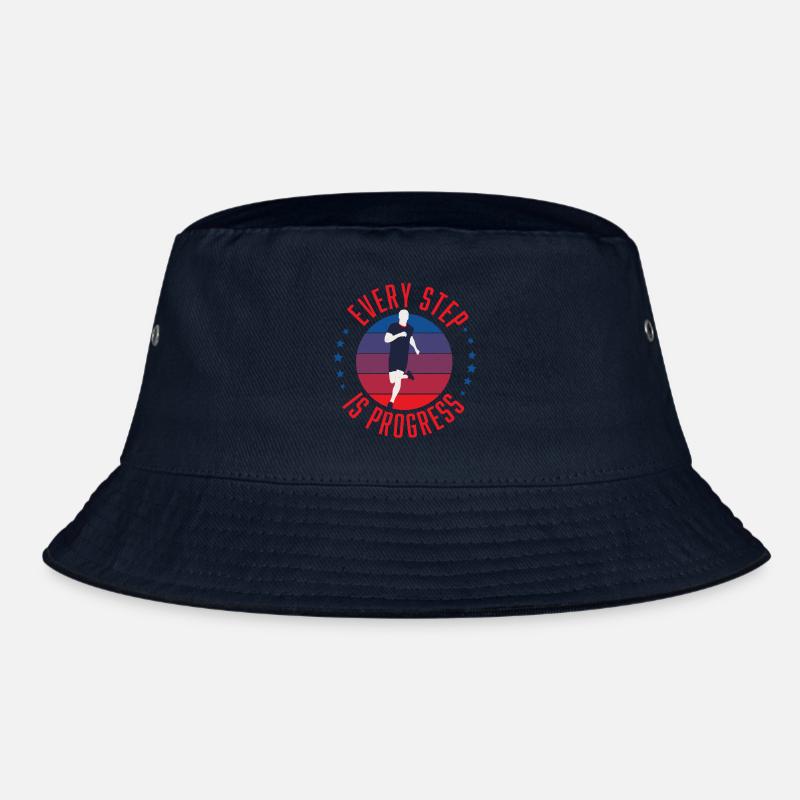Runner Every Step is Progress Bucket Hat