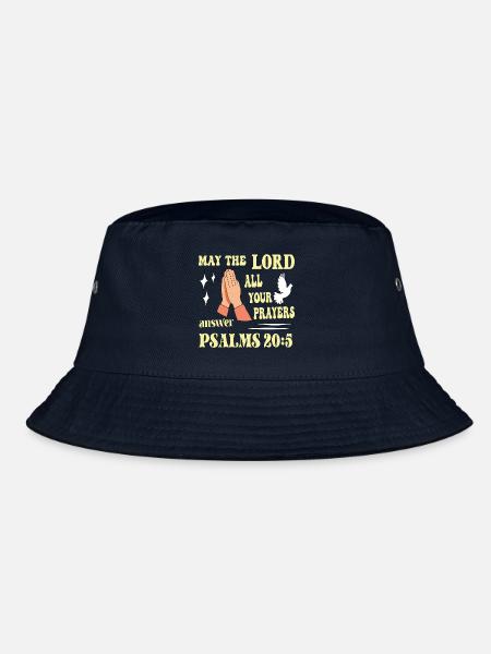 Psalm 20:5 May the Lord... - Bucket Hat - navy