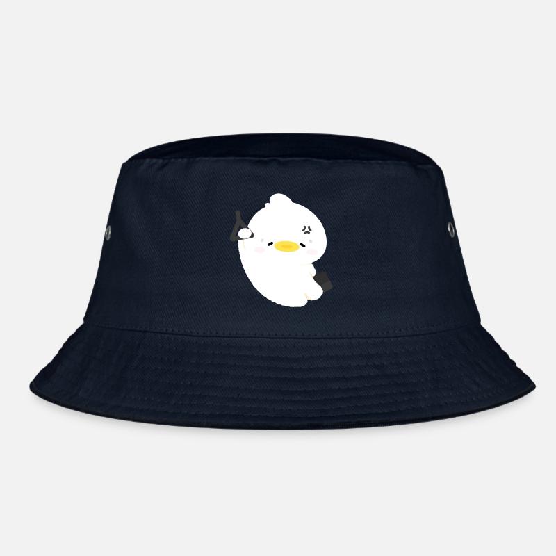 Sleepy Fluffy Duck  Bucket Hat