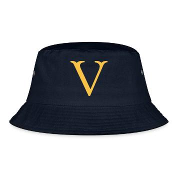 V - Bucket Hat - navy - Front
