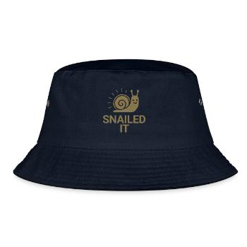 Snailed it - Bucket Hat - navy - Front