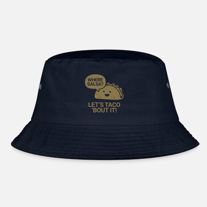 Where salsa? Let's taco 'bout it - Bucket Hat - navy