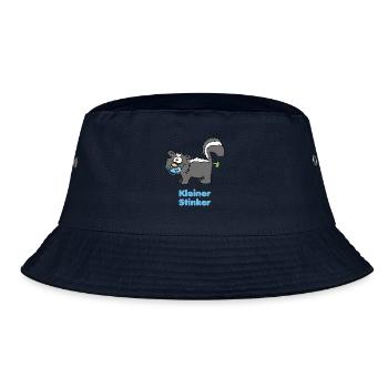 Kleiner Stinker - blaues Babystinktier - Bucket Hat - Navy - Vorne