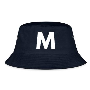 M - Bucket Hat - navy - Front