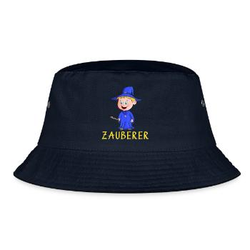 Magier - Zauberer - Bucket Hat - Navy - Vorne