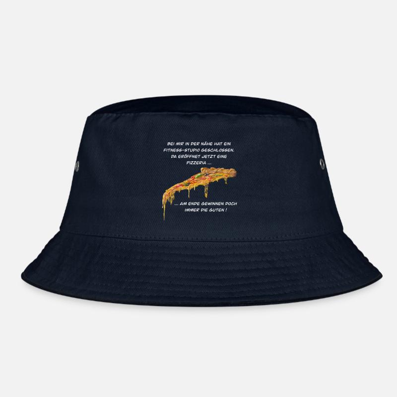 Fitness Studio oder Pizzeria - Pizza gewinnt immer Bucket Hat