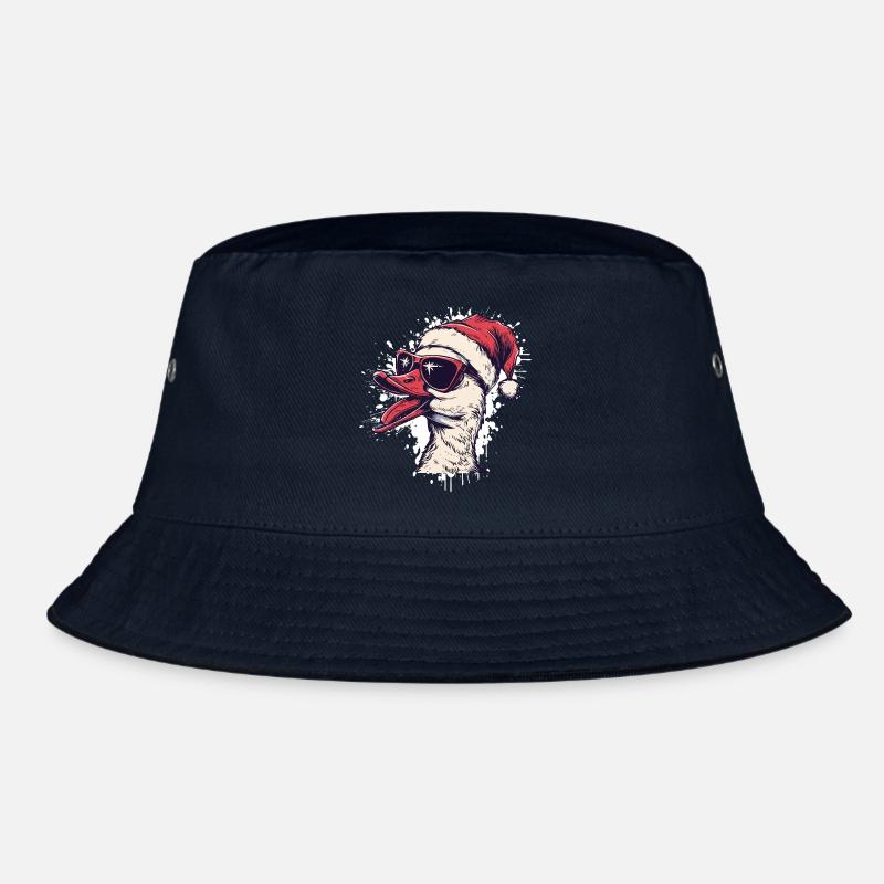 Goose Christmas Duck Bucket Hat
