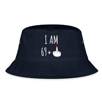 69 Plus 70 Geburtstag Frau Frecher Spruch - Bucket Hat - Navy - Vorne