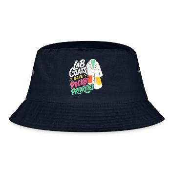 Laborkittel – Lab Coats Have Pocket Priorities - Bucket Hat - Navy - Vorne