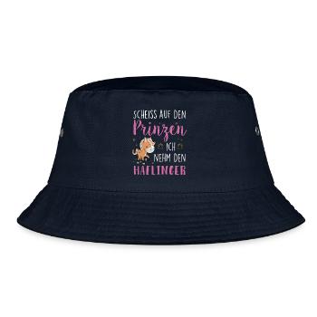 Scheiss auf den Prinzen Haflinger - Bucket Hat - Navy - Vorne