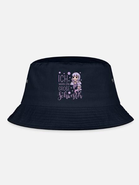Ich werde eine große Schwester Meerjungfrau - Bucket Hat - Navy