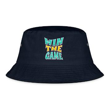 Win in the game – only winning counts - Bucket Hat - navy - Front