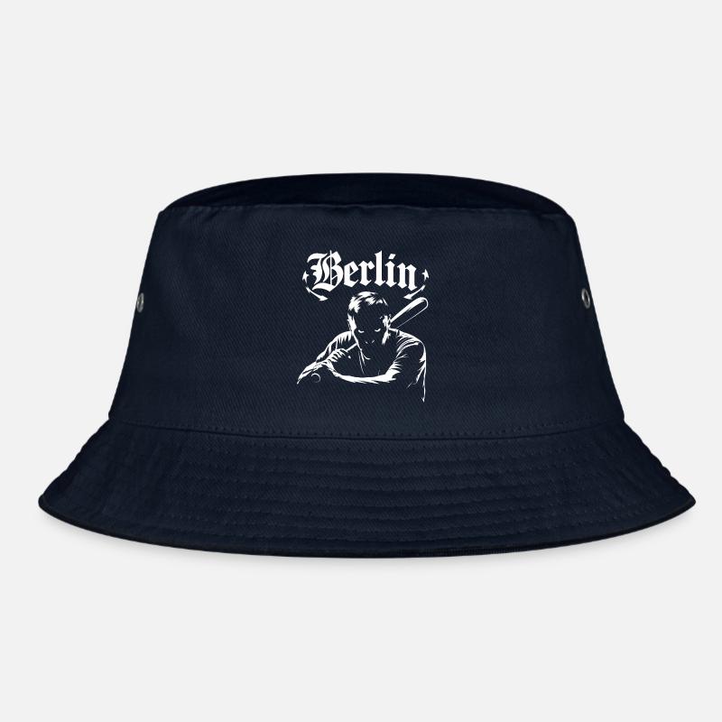 Berlin graphics with shadow effect - Bucket Hat - navy