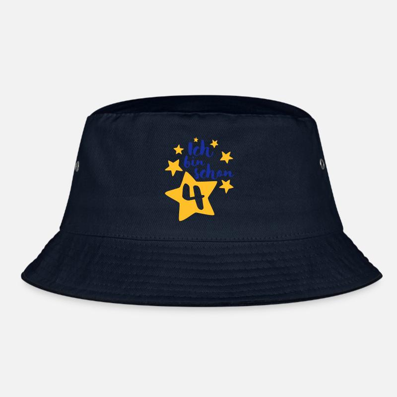 Ich bin schon Vier! - Bucket Hat - Navy