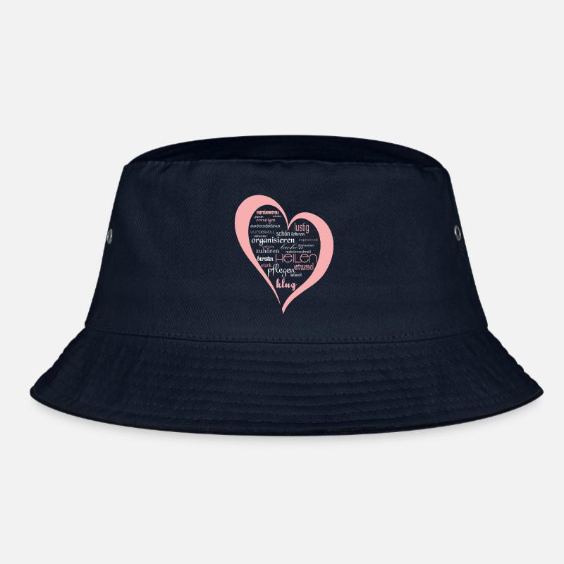Krankenschwester Herz Bucket Hat