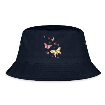 Origami butterflies - Bucket Hat - navy - Front