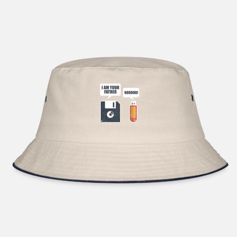 USB Floppy Disk Memory Computer Nerd Gift Bucket Hat