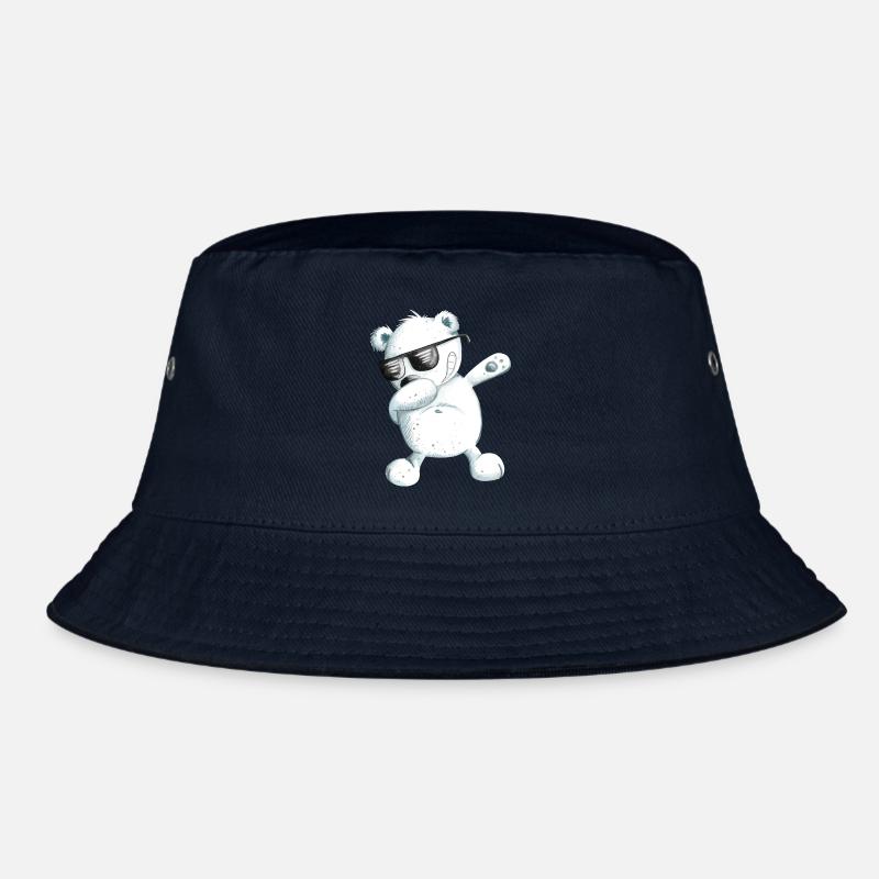 Dabbender Eisbär I Dab Dance Tiere I Dabbing Bär Bucket Hat
