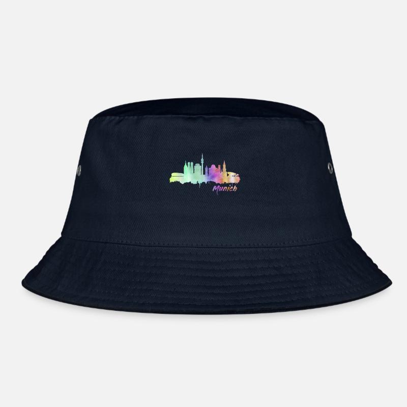Germany skyline Munich Bucket Hat