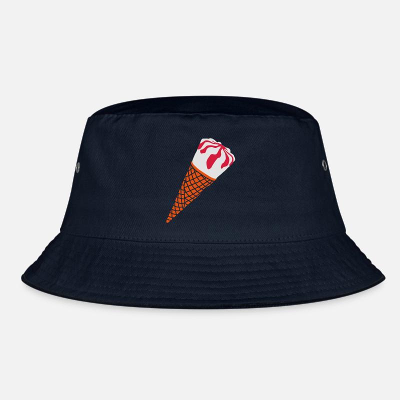 Eis _und_ Kirsche_g1 - Bucket Hat - Navy