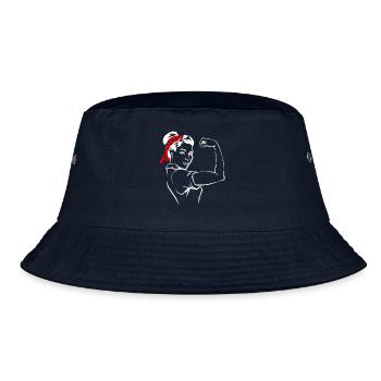Starke Frau - Bucket Hat - Navy - Vorne