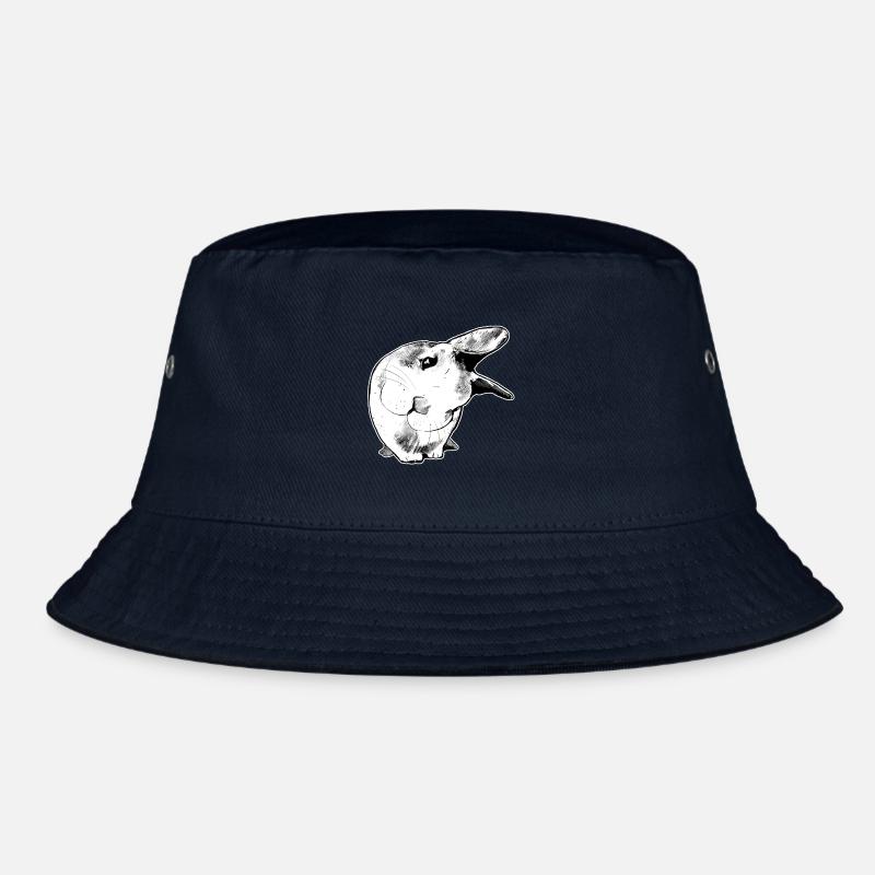 Bunny rabbit hugging pet cute animal Bucket Hat