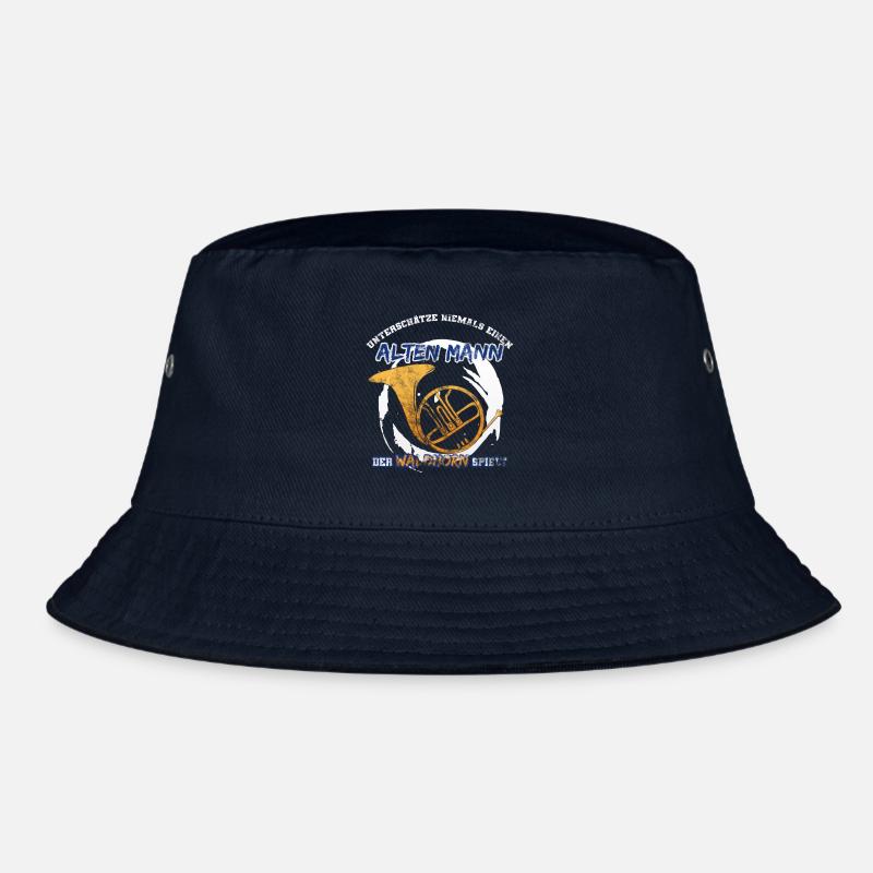 Waldhorn Geschenkidee - Bucket Hat - Navy