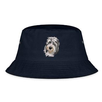 Bearded Collie - Bucket Hat - Navy - Vorne